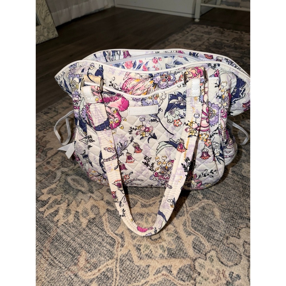 Vera Bradley Hummingbird Park Glenna Satchel Bag